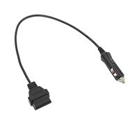 OBD Male Connector, OBD2 to Cigarette Lighter Cable Emergency Power Adapter OBDII Memory Saver Supply Diagnostic