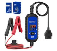 OBD Memory Saver OBD2 Car Memory Saver with Real-Time Voltage Current Display 12V Vehicle ECU Emergency Power Cable with 3A Fuse Multiple Protection for Car Battery Replacement
