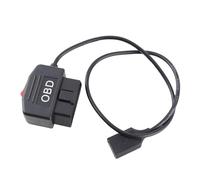 OBD Power Adapter Cable 48cm/18.9in with Button for Dash Cameras and Phone Charging, Low Voltage Protection