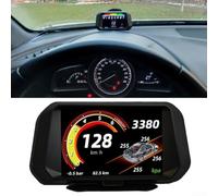 OBD Powered Car HUD Head Up Display with LCD Tire Pressure Monitoring, GPS Navigation, and Multiple Abnormal Pressure Alarm Options (GPS+OBD+TPMS)