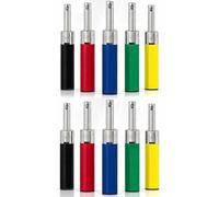 OBD Refillable Gas Lighters Multipack Assorted Colours Reusable Pocket Lighters for BBQ Camping Garden Party Candles Kitchen Outdoor Use (10)