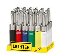 OBD Refillable Gas Lighters Multipack Assorted Colours Reusable Pocket Lighters for BBQ Camping Garden Party Candles Kitchen Outdoor Use (20)