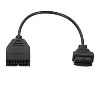obd1 Scanner Madezz 12-Pin to OBDII 16-Pin Cable, OBD1 12 Pins to OBD2 16 Pins Diagnostic Tool Connector Adapter Cable