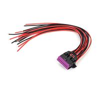 OBD2 16Pin Male Connector Adapter Opening Female Cable Extension High Quality ABS Plastic Diagnostic Tool Compatible for Automotive Mechanics Car Repair Professionals