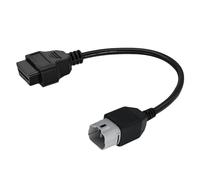 OBD2 Adapter Cable Fit for Suzuki 6 Pin to 16Pin Motorcycle Diagnostic Cable, for GSX-R125/1000R,for GSX-S1000F,for GSX-S 125/750 Motorbike ECU Programming, Work with ELM327 Obdii Code Reader/Scanner