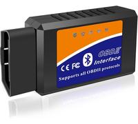 OBD2 Bluetooth Scanner Code Reader Reset for iOS iPhone Android Windows, Auto Car Diagnostic Scan Tool OBDII Adapter for Check Engine Light for Torque, OBD Fusion, Car Scanner App