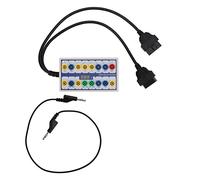 OBD2 Breakout Box | Universal OBDII Diagnostic Cable & Tester | Detect OBD Connector Errors/Monitor Voltage | 45cm & 44cm Cables