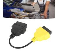OBD2 Diagnostic Cable Connector Scan Tool Adapter Replacement for ECU Scanner Professional ABS Material Yellow Connector Durable