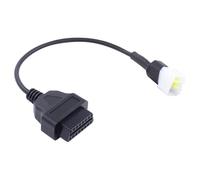OBD2 Diagnostic Cable OBD Error Code Reader Adapter 6 Pin to 16 Pin Motorcycle OBD-II Diagnostic Tools Cable 6 Pin OBDII Adapter Cable for Kawasaki for Benelli TNT KSR Moto TR 125 Mondial HPS 300 Znen