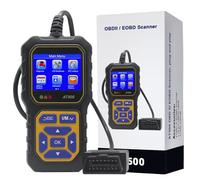 OBD2 Diagnostic Device Scanner, iKiKin Motor System Diagnostic Tool Check the Motor Voltage Gauge Motor Error Code Reader Suitable for Code Scanner All OBDII/EOBD Protocols (Blue)