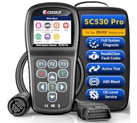 OBD2 Diagnostic Tool for BMW Motorcycles, SC530 Pro Full System Diagnosis Code Reader with Active Tests, Reset & Service Functions (ABS Bleed, ASC, RDC, Throttle, Injector, Transmission & More)