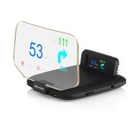 OBD2 & GPS Dual-System Car Heads Up Display (HUD) - Digital Speedometer with Real-Time RPM, Voltage, Water Temp - MPH/KMH Projector with Overspeed & Mileage Alarms