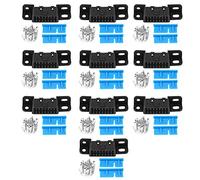 OBD2 II 16Pin Female Connector, OBDII Car Auto Adapter Plug Shell Kit, 10 Pack Replacement, Anti - Rust Durable Material, Compatible with