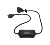 OBD2 Scanner Adapter Cable, 24V to 12V Converter for Heavy Duty Trucks - Compatible with Launch X431, Easydiag 3.0/2.0 & GOLO, Heat Resistant Diagnostic Cable for Fleet Maintenance (Black)