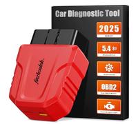 OBD2 Scanner Bluetooth Code Reader：5.4 OBD Car Diagnostic Tool for All Systems Car Diagnostic Code Tool- Car Fault Check - Wireless Mini OBDII Vehicle Performance Test for iOS Android Windows