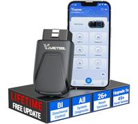 OBD2 Scanner Bluetooth D200, Bidirectional Car Diagnostic Tool 26+ Resets | All System Lifetime Free Update Car Scan Tool, AI Assisted, iOS & Android, DPF EPB BMS FCA CAN FD Wireless Fault Code Reader