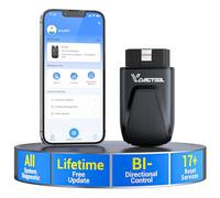 OBD2 Scanner Bluetooth VDIAGTOOL D100, All System Car Diagnostic Tool With 17+ Resets, Lifetime Free Update Bidirectional Car Code Reader for Android & iOS, Wireless DPF Regeneration Tool FCA & CAN FD