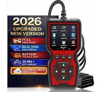 OBD2 Scanner, Car Diagnostic Tool for after 2000 all Cars, OBD Reader Free Lifetime Updates, Car Code Reader and Reset, Checking the Engine Light/Testing Pollutant Emissions/Testing the O2 Sensor/EVAP