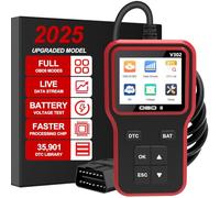 OBD2 Scanner Car Engine Fault Code Reader Wired ODB2 OBD Diagnostic Scan Tool for Check Engine Light, View Freeze Frame, Live Data, EVAP System Test V302 for 9 OBDII Protocol Vehicles Since 1996