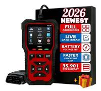 OBD2 Scanner Diagnostic Tool V539 2026 Version, With Check Engine Light Reset, 35,901 DTC Library, Live Data Stream, Battery Voltage TEST, O2 Sensor Tester, 10 Language Support, For All Cars