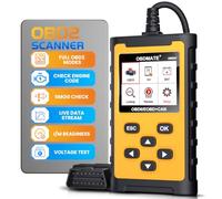 OBD2 Scanner Diagnostic Tool with Battery Test, Read&Clear Codes View Live Data I/M Readiness Freeze Frame, OBDII Check Engine Code Reader for 99% Cars Since 1996
