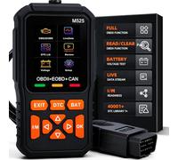 OBD2 Scanner M525 OBD2 Code Reader EOBD Battery Tester for Check Engine Fault Light OBD II Functions Car Fault Diagnostic Tool Live Data Stream I/M Readiness for All OBD II Protocol Vehicles Performan