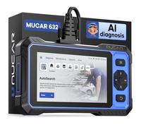 OBD2 Scanner, MUCAR 632 AI-Assisted Car Diagnostic Tool Lifetime Update, Bi-directional Scan Tool, Oil/Throttle/SAS/TPMS/BMS/EPB Diagnostic Tool with 15+ Resets, CANFD Protocol, Autoauth for FCA SGW