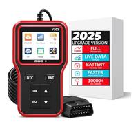 Obd2 Scanner with Battery Tester, Enhanced Fixd Car Diagnostic Tool Code Reader for Cars and Trucks Check Engine Light Reader Clears Vehicle Error Codes for All OBD II Since 1996