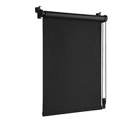 OBdeco Thermal Blackout Blind, No Drilling, Silver Coating, Privacy Screen, Sun Protection, Clamp Fix for Windows