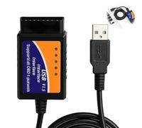 OBDII Adapter USB Scanner for Forscan, OBDII Diagnostic Scan Coding Tool with MS-CAN/HS-CAN Switch Elm327 OBD2 Recource Adapter Compatible with Ford Lincoln Mazda Mercury Series Vehicles