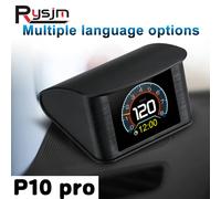 OBDII Smart Digital Meter P10 PRO OBD2 Head Up Display On Board Computer Digital Speedometer Multiple language Overspeed Alarm