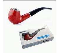 OBDL HAOJUE Smoking Pipe Vintage Durable Tobacco Cigarette Wooden Look Best Gift Universal (Pipe Without Box)