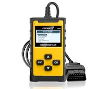 OBDMATE Car Scanner, OM201 Check Engine Code Reader OBDII Diagnostic Tool with Wireless Printing | Graphic Live Data| EVAP Test | DTC Lookup, Yellow