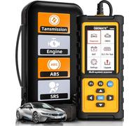 OBDMATE OBD2 Scanner with ABS SRS Transmission, Reset Fault Lights | Check Engine Code Reader with Full OBDII Functions | DLC Pin Test | Battery Voltage Check, Car Diagnostic Tool