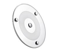 Obeaming 12V LED Campervan Ceiling Light, 120mm 4.5W Dimmable Panel Dome Light with Blue Light Touch Switch, DC 24V 400LM Surface Mount for Camper Van Caravan Boat Motorhome Interior Lighting 3000K