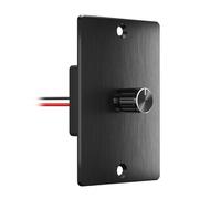 Obeaming 12V Light Dimmer Switch PWM Rotary Dimmer for LED Strip Light, RV Boat Camper Van Trailer Lighting, Works with DC12V / DC24V, Rated 15A@12V (Black)