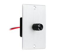 Obeaming 12V Rotary Dimmer Switch, PWM, Silver, ON-OFF, IP44, 15A@12V, 180W, Aluminum, Panel Mount, DC12V/24V, RV, Boat, Camper, Trailer, LED Strip Light, Fan Speed Control