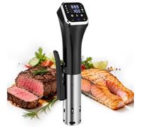Obecilc 1100W Smart Sous Vide Cooker with WiFi App, Immersion Circulator ±0.1°C, 4D Circulation Heating, 25-95°C Range, Stainless Steel Low-Temperature Slow Cooker for Home Kitchen