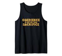 Obedience is Better Than Sacrifice Religion VS Relationship Tank Top
