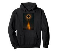 Obelisk under Eclipse Dramatic Fantasy Landscape Art Pullover Hoodie