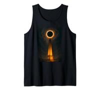 Obelisk Under Eclipse Dramatic Fantasy Landscape Art Tank Top