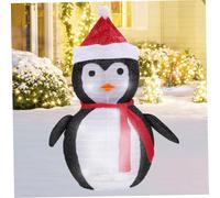 Obelunrp 2.3ft Xmas Penguin Light with Timer, 40 LED Outdoor Christmas Decoration Waterproof