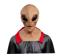 Obelunrp Alien Mask, Full Head Latex Alien Masks for Adults, Halloween Alien Face Mask, Scary Realistic Alien Masks for Halloween Masquerade (Style 1)