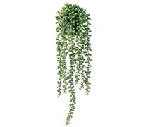 Obelunrp Artificial Hanging Plants Indoor Outdoor in Pot Fake Potted Plants Plastic Plant for Wall Decor Lover's Tear 47cm, Plastic Hanging Plants, Hanging Faux Plant