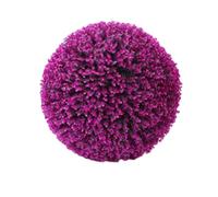 Obelunrp Artificial Topiary Ball, 35cm Decorative Hanging Faux Boxwood Ball, Fake Plant Artificial Grass Ball for Home Garden Mall Decor(Purple)