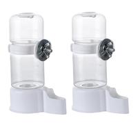 Obelunrp Bird Cage Water Dispenser, 2pcs 140ml Automatic Bird Water Feeder with Screw Buckle, Clear Bird Water Dispenser for Cage, Bird Water Bottle for Parrot Lovebirds