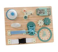 Obelunrp Busy Board 9-Way Wooden Fine Motor Skills Montessori Toys Cute Activity Table for Boys Girls 1 Years +, Xmas Decors