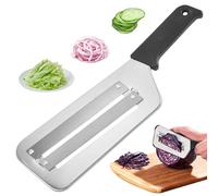 Obelunrp Cabbage Slicer Shredder, Stainless Steel Blade, Double-Layer, Multifunctional, Black