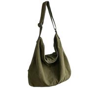 Obelunrp Canvas Messenger Bag Large Capacity Crossbody Bag Zipper Handbags with Adjustable Shoulder Strap Canvas Shoulder Casual Tote for Women and Men, Messenger, Christmas Decor