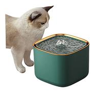 Obelunrp Cat Water Fountain, 7x7x5.1inch Automatic Pet Water Fountain, Pet Dispenser for Kitten Dogs Pets (Green)